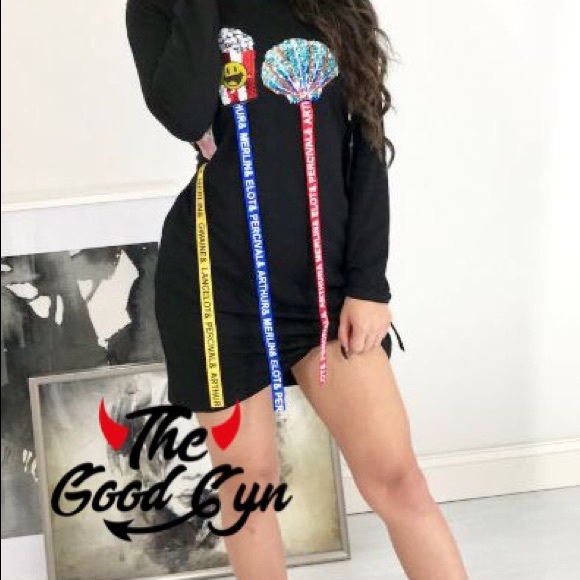 Classy Girl Mini Shirt Dress! - Picture 3 of 4